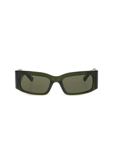 logo-print rectangle-frame sunglasses