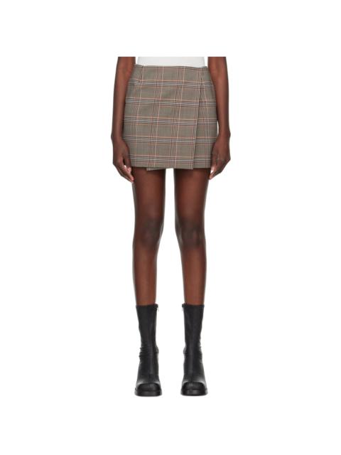 Brown Glen Plaid Miniskirt