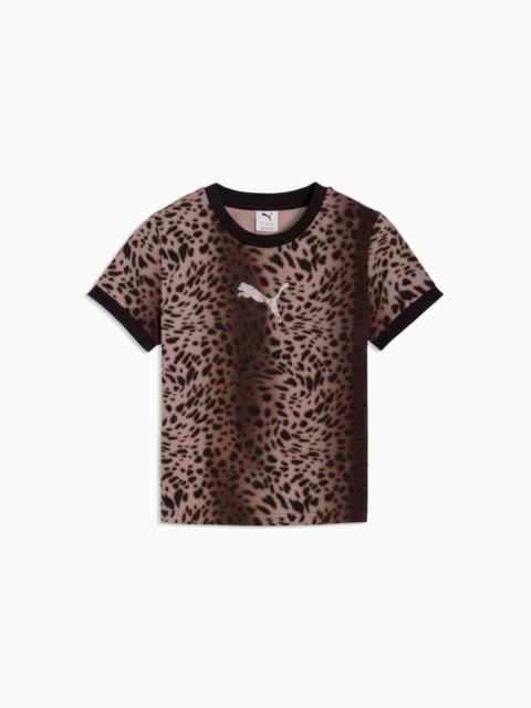 PUMA Leopard Luxe Women's Slim Tee