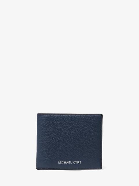 MICHAEL KORS Cooper Pebbled Leather Billfold Wallet