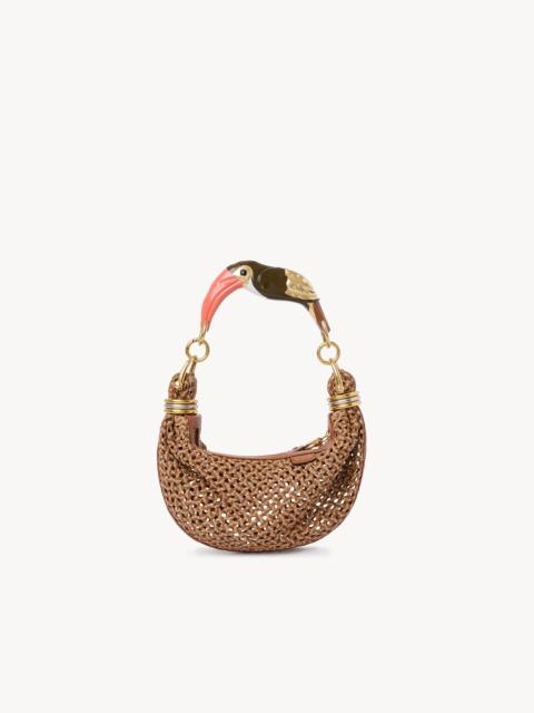 Chloé SMALL BRACELET HOBO BAG IN BRAIDED LEATHER