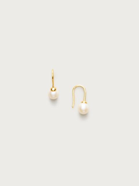 J.CREW 18k gold vermeil freshwater pearl earrings