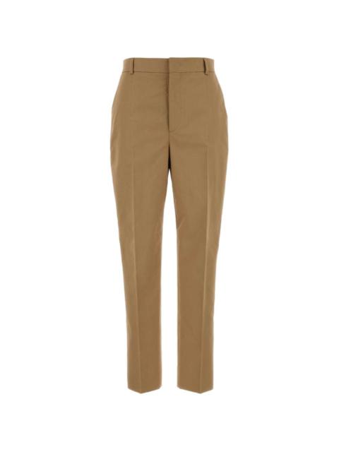 Moschino pressed-crease cotton trousers