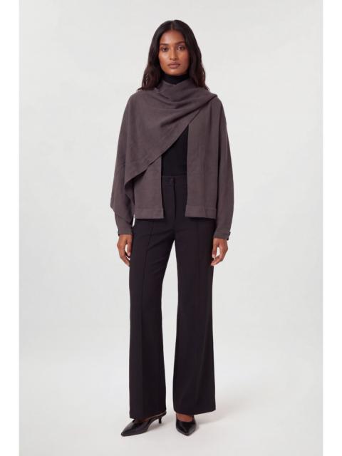KAREN MILLEN Knitted Cape Top With Scarf Detail