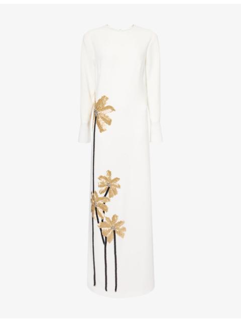 COSTARELLOS Nevina Sequin-Embellished Gown