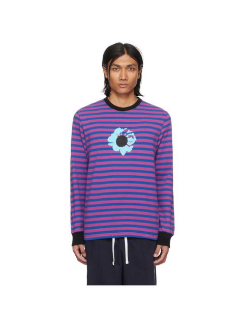 Noah NOAH CAVITY TEE NAVY | REVERSIBLE