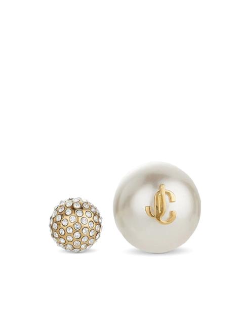 JIMMY CHOO Jimmy Choo Auri Logo-embellished Stud Earrings