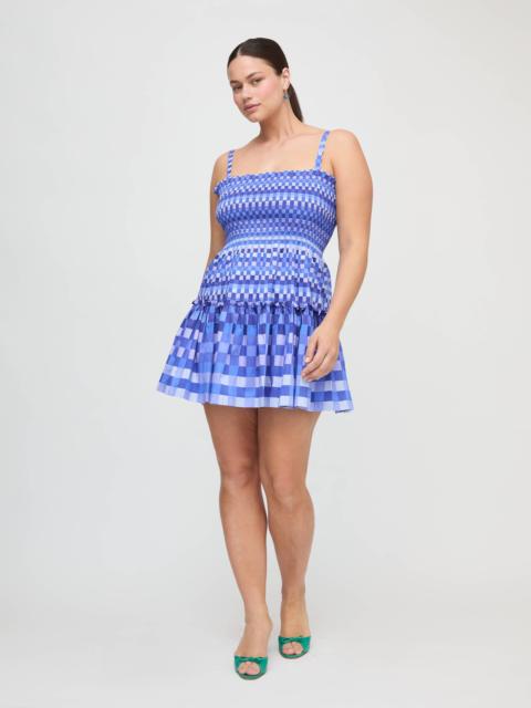 Hill House Home The Seraphina Mini Nap Dress - Blue Indigo Tilework