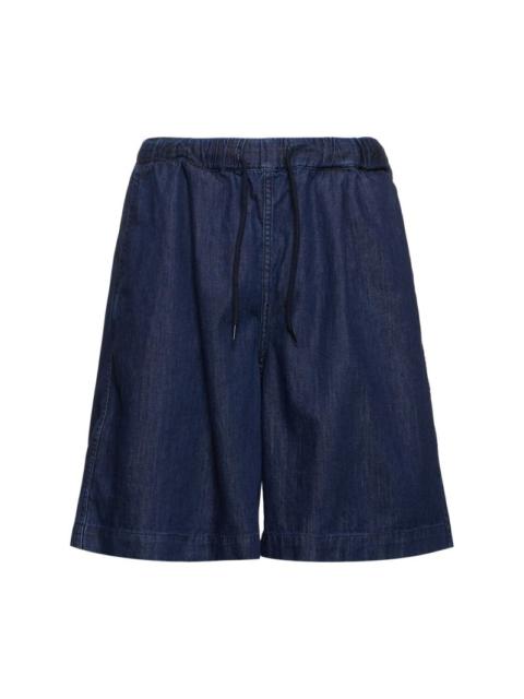 The Frankie Shop Cotton denim jogging shorts