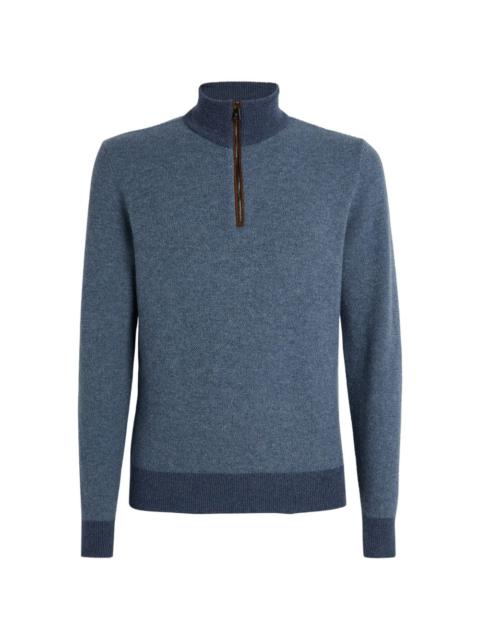 Ralph Lauren Cashmere Half-Zip Sweater