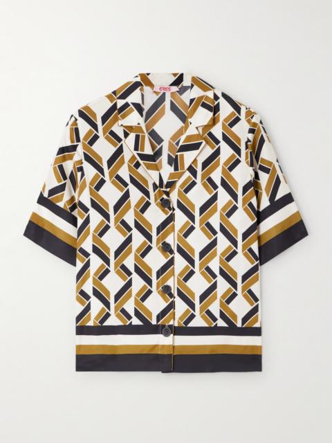 ERES Sonore Printed Silk-twill Shirt