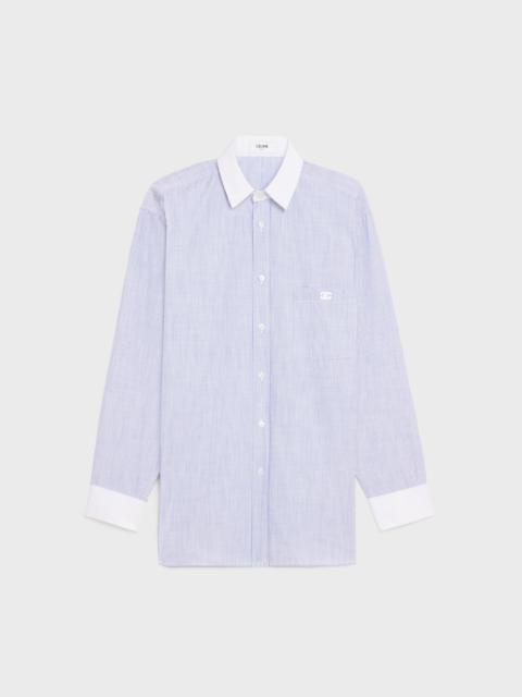 OVERSIZED SHIRT IN STRIPED COTTON