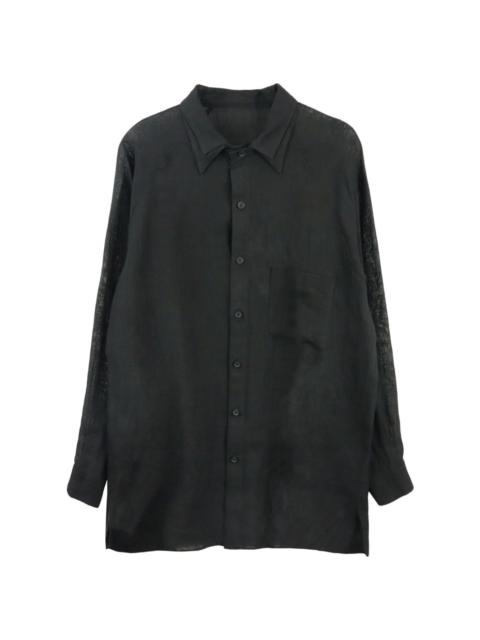 Yohji Yamamoto extra-long linen shirt