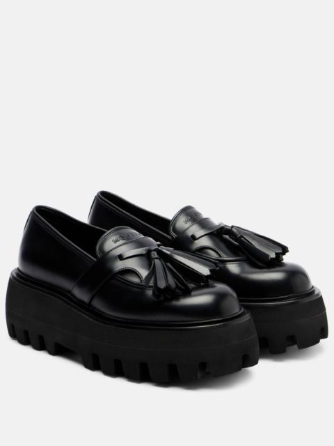 Alexander McQueen Sofa leather platform loafers
