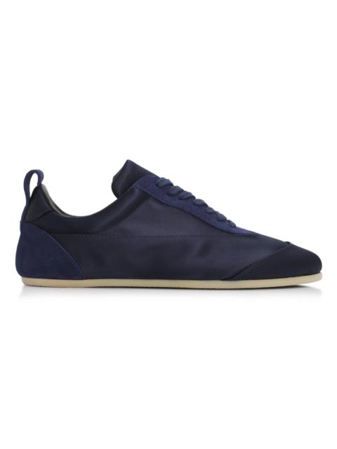 Jil Sander Women's Panelled Satin Low-Top Sneakers - Ink