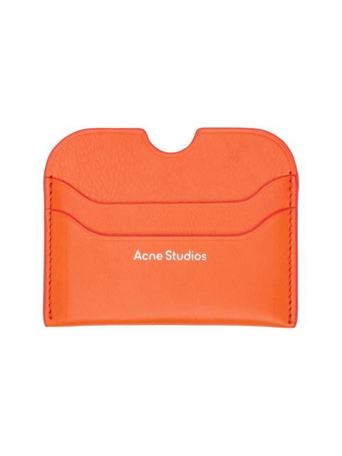 Acne Studios Orange Logo Stamp Card Holder