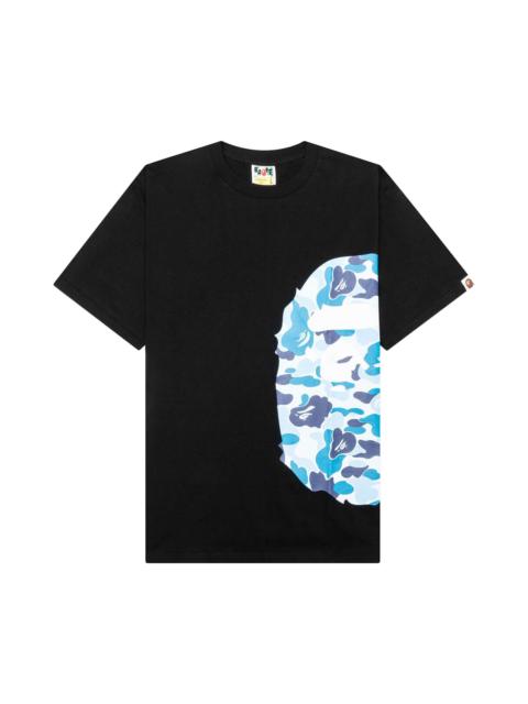 A BATHING APE® 바륨 ABC Camo 측 큰 Ape 머리 티 '검정/파랑 이름 *