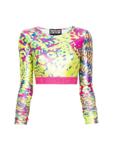 VERSACE JEANS COUTURE Animalier crop top