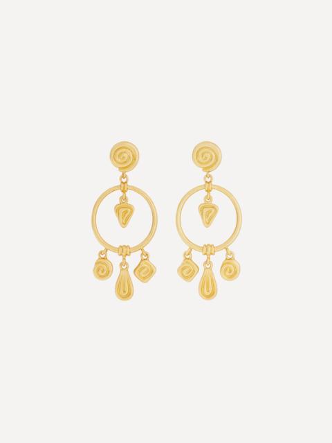 RIXO 18ct Gold Plated Thome Drop Earrings