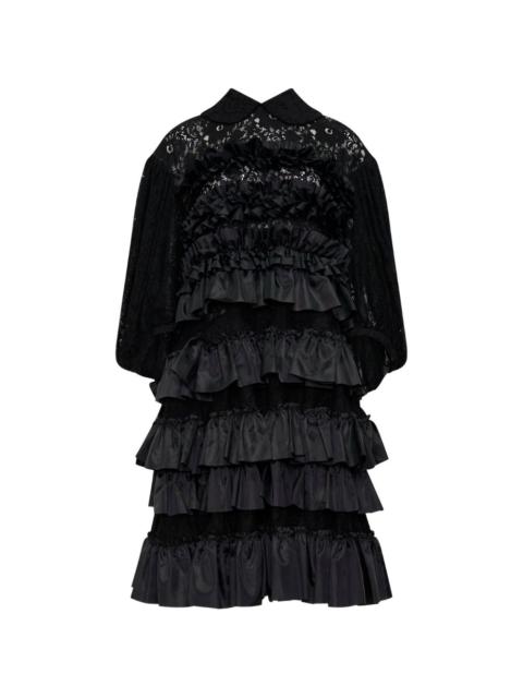 Comme des Garçons Comme des Garçons ruffle lace midi dress