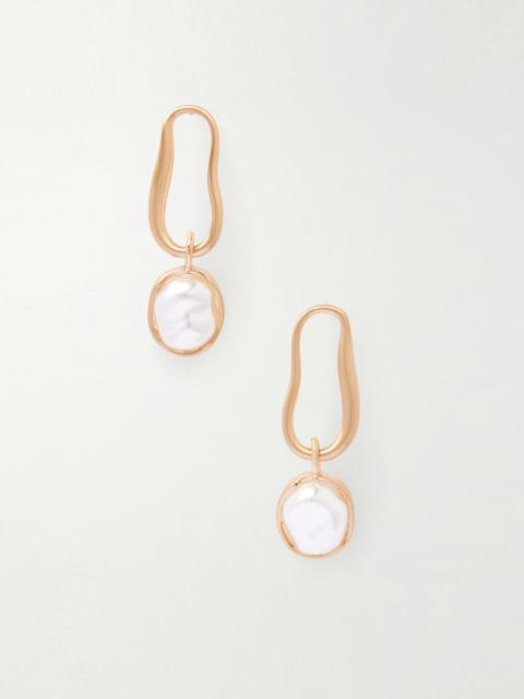 Cult Gaia Vera Gold-tone Faux Pearl Earrings