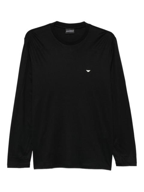 EMPORIO ARMANI logo-embroidered T-shirt
