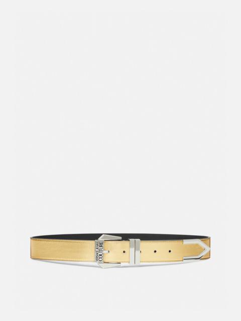 VERSACE JEANS COUTURE Logo Metallic Belt