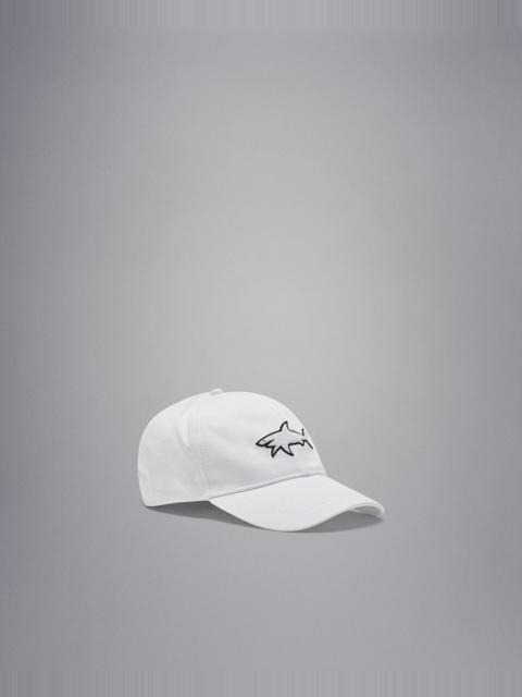 Paul & Shark Cotton baseball cap with 3D embroidered Shark