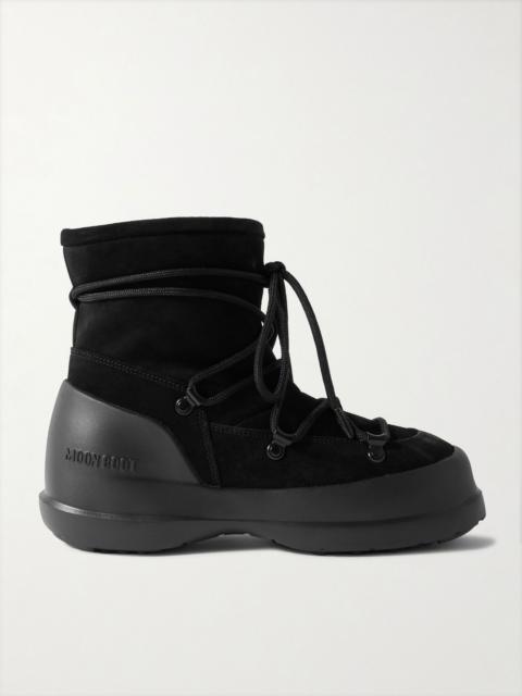 MOON BOOT Luna suede snow boots Black