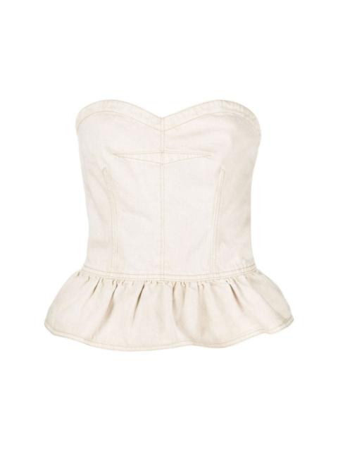 Isabel Marant Étoile strapless denim top