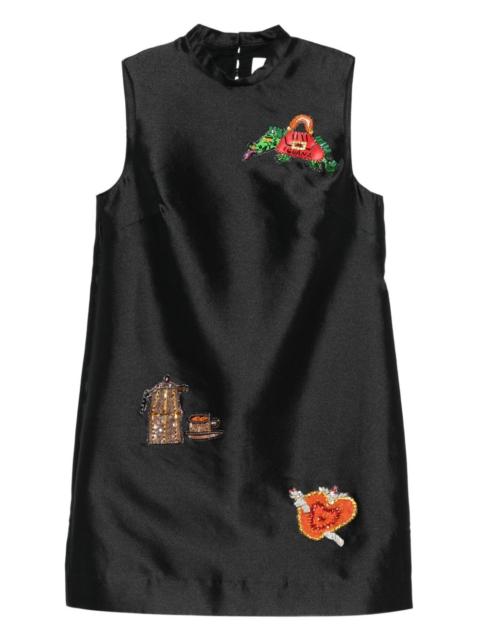 ALÉMAIS Ginger embellished sleeveless mini dress