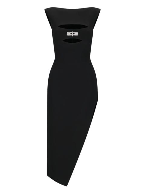 David Koma cut-out crystal buckle dress