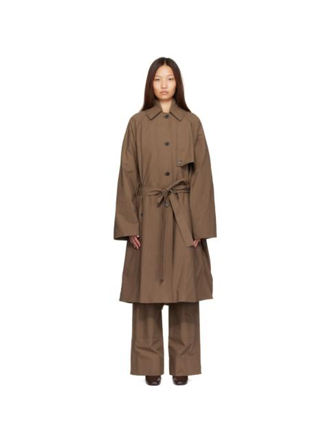 Calvin Klein Collection Brown Zeland Trench Coat