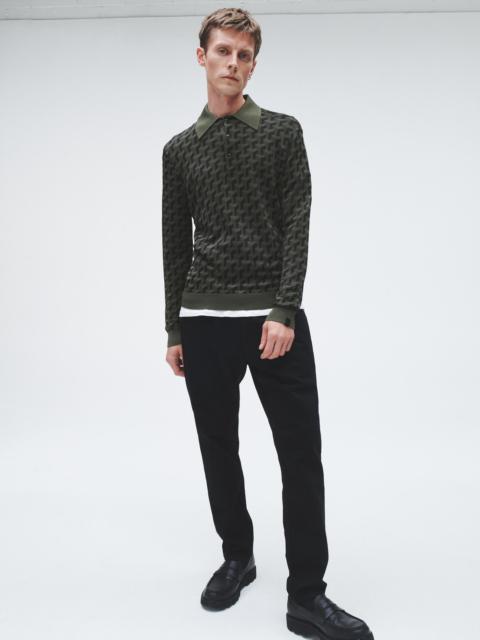 rag & bone Vaughn Viscose Long Sleeve Polo
Classic Fit