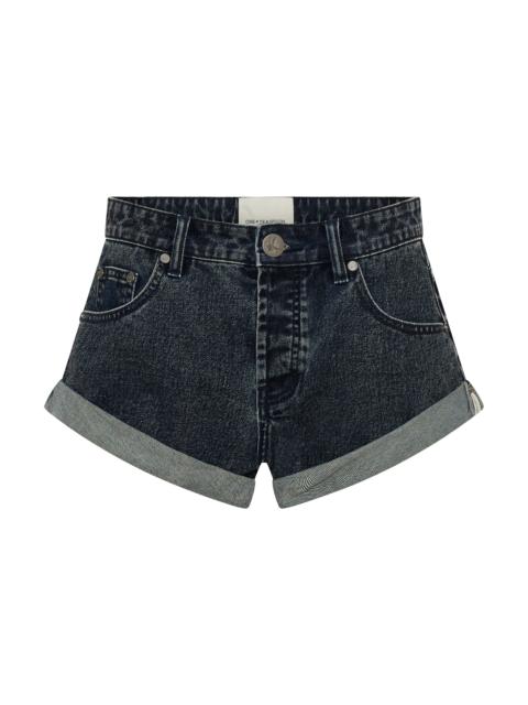ONE TEASPOON Bandits Low Waist Denim Shorts - Indigo Blue