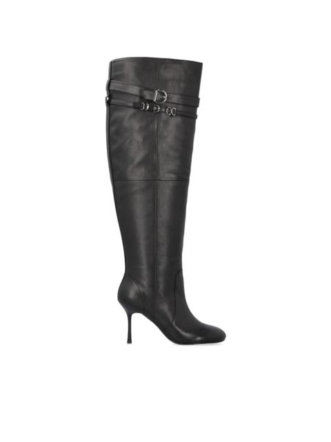 PINKO leather knee-length boots