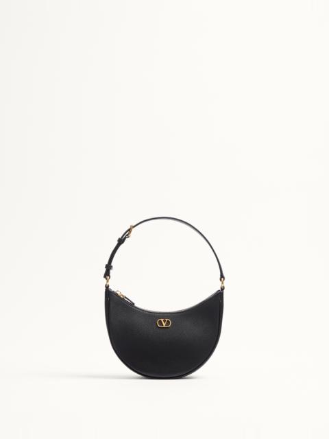 VLOGO SIGNATURE MINI HOBO BAG IN GRAINY CALFSKIN