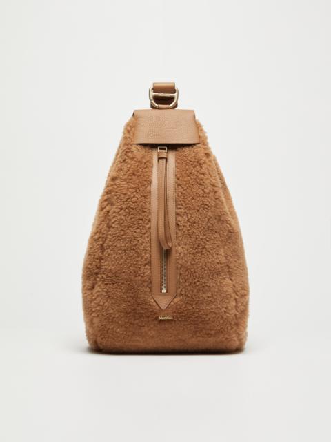 Max Mara Teddy fabric backpack