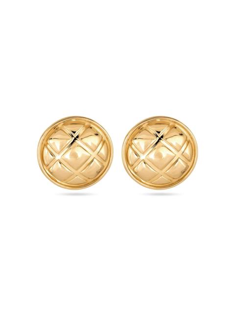 STONE AND STRAND Puff Puff Button Studs