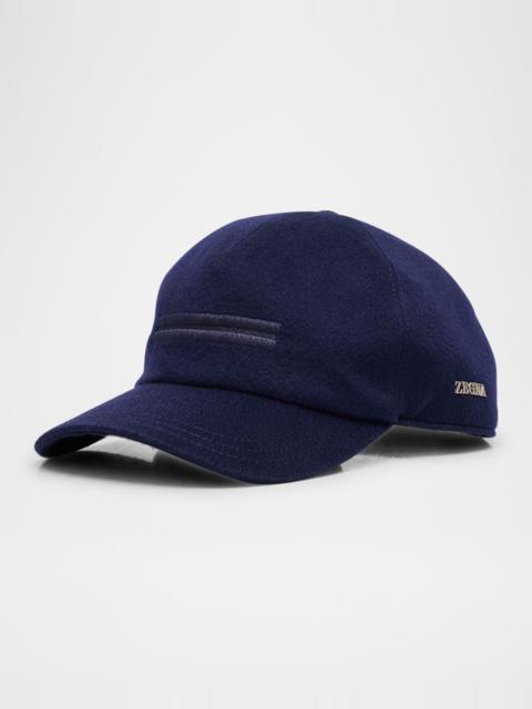 ZEGNA Men's Oasi Cashmere Baseball Cap
