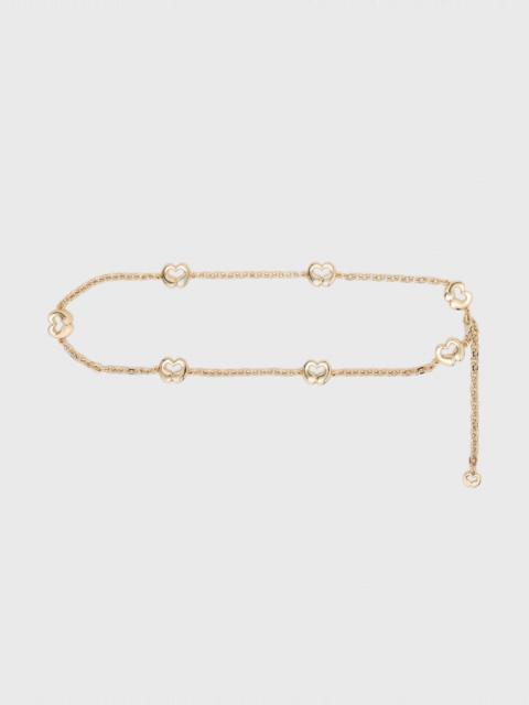 maje Chain belt with logo details