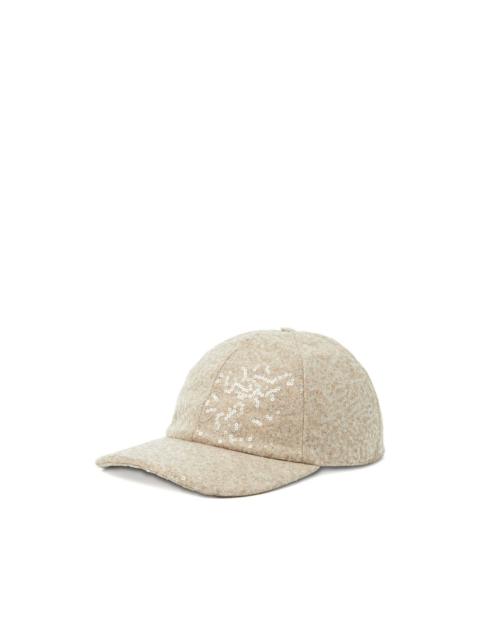 PESERICO sequin-embellished baseball cap
