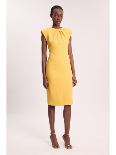 KAREN MILLEN Tailored Sleeveless Neck Detail Pencil Midi Dress