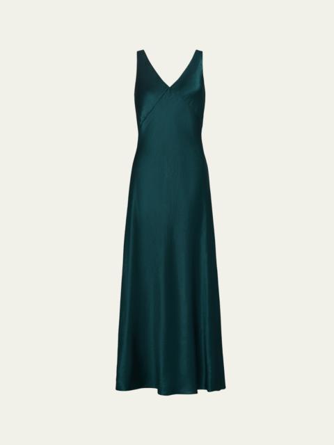 Sleeveless V-Neck Maxi Slip Dress