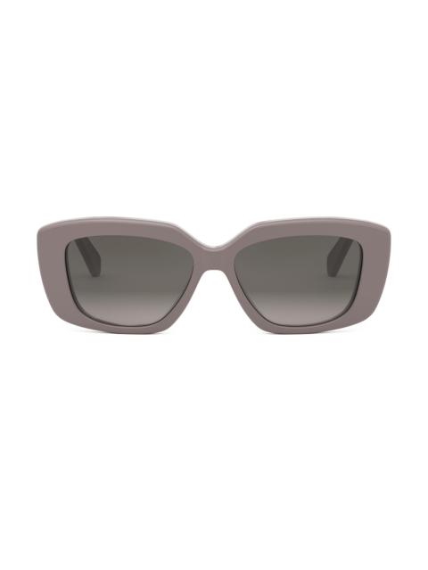 CELINE Women's Triomphe 55MM Geometric Sunglasses - Shiny Light Brown Gradient Brown