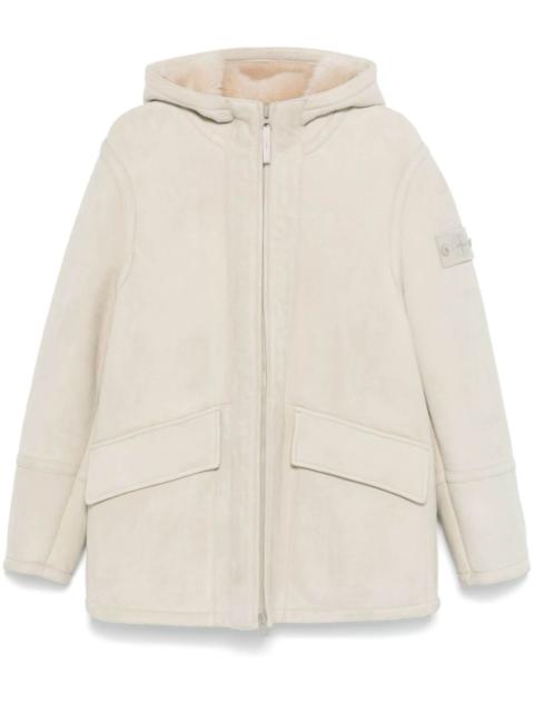 Stone Island hooded suede jacket