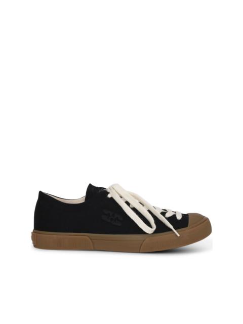 GANNI logo-embroidered organic cotton sneakers