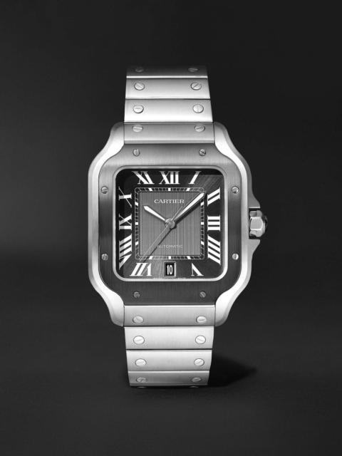 Cartier Santos de Cartier Automatic 39.8mm Interchangeable Steel and Rubber Watch, Ref. No. WSSA0037
