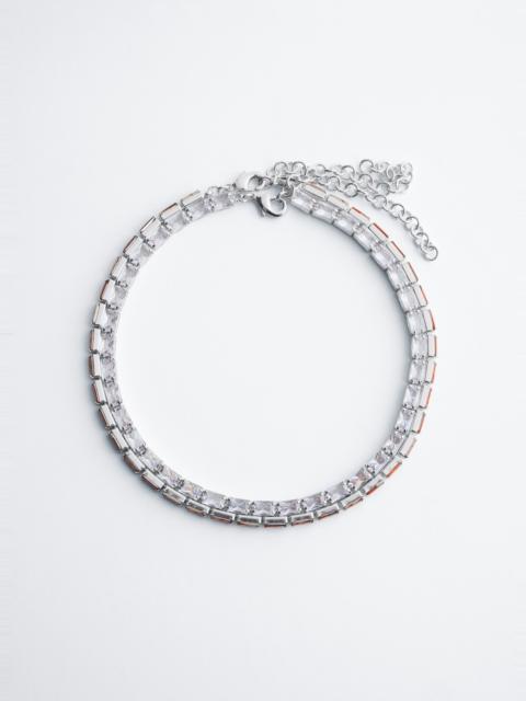 & Other Stories Sparkle Tennis Necklace
