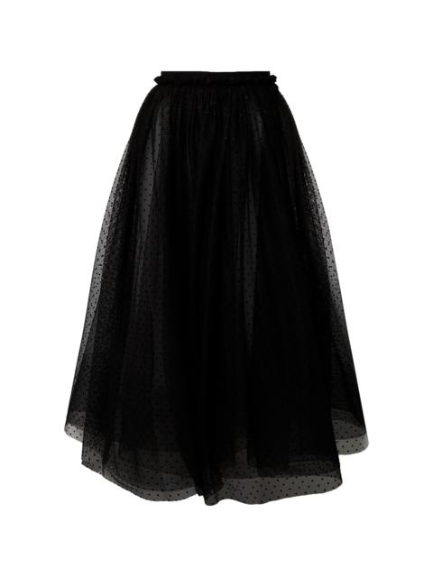 Erdem Full Midi Skirt black